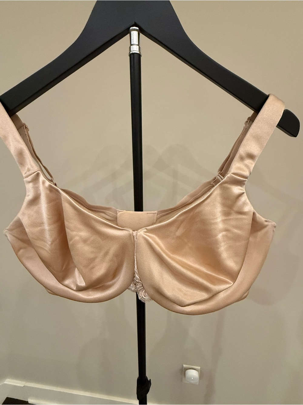 Soma Satin Full-Coverage Bra in Beige